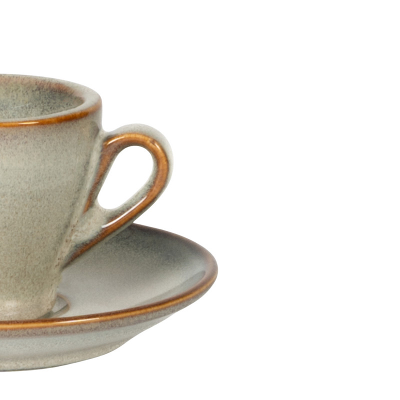 Tasse expresso rond gris bleu porcelaine 7 cl Ø 8,5 cm Serena Pro.mundi