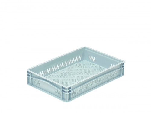 Bac ajouré Sans couvercle gris plastique 60x40x12 cm 21,4 L fond ajouré parois ajourées