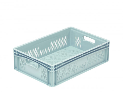 Bac ajouré Sans couvercle gris plastique 60x40x17 cm 33,1 L fond ajouré parois ajourées