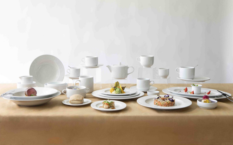 Sous tasse thé rond blanc porcelaine Ø 15 cm Presto Accolade