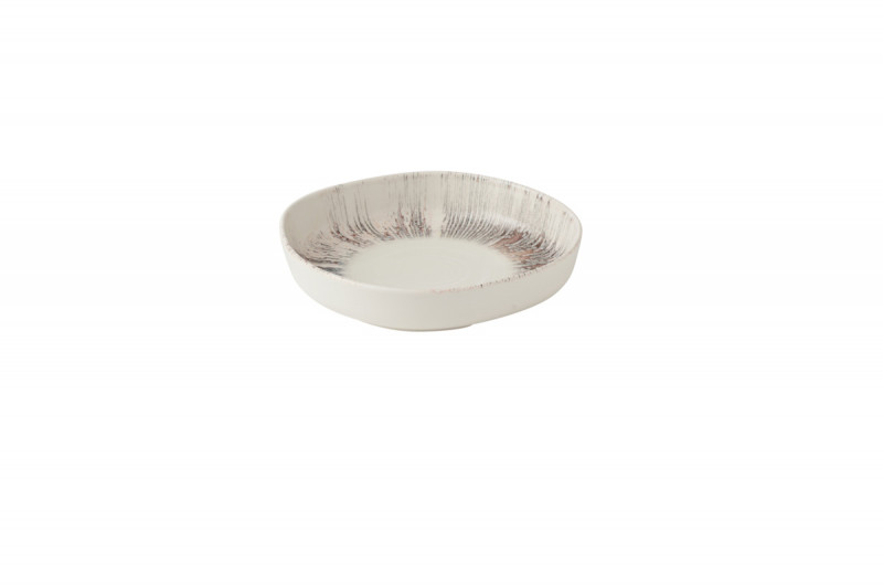 Assiette creuse organique Pink porcelaine vitrifiée Ø 23 cm Lyra Churchill