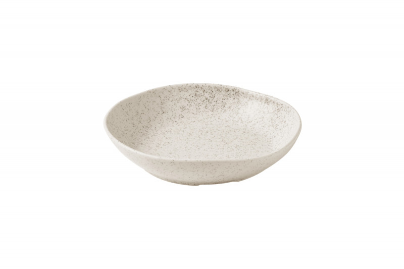 Assiette creuse organique barley white porcelaine vitrifiée 25 cm Stonecast Natural Churchill