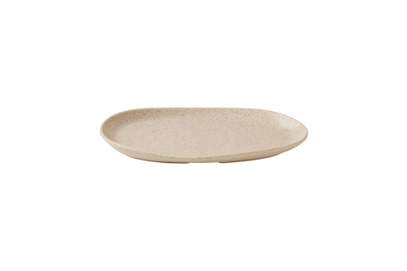 Assiette coupe plate organique Nutmeg Cream porcelaine vitrifiée Ø 26 cm 26x15 cm Stonecast Natural Churchill
