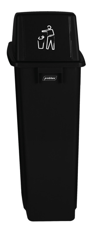 Couvercle «&nbsp;déchets divers&nbsp;» pour collecteur 60/80 L plastique noir Probbax