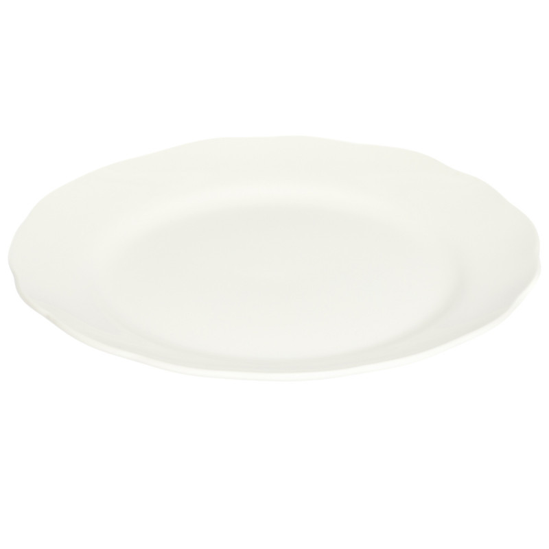 Assiette coupe plate rond blanc porcelaine Ø 26,8 cm Sérafine Pro.mundi