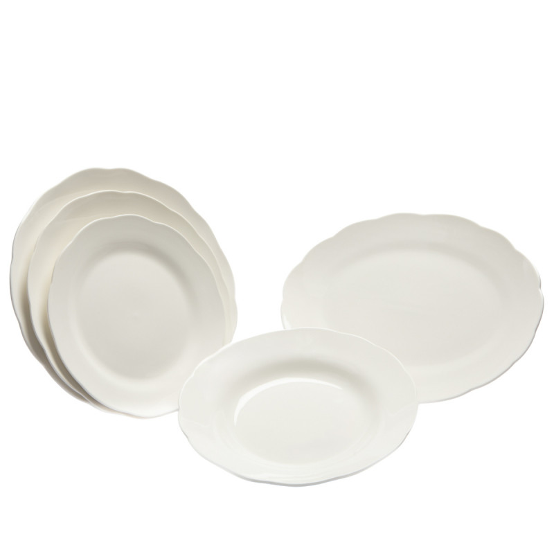 Assiette creuse rond blanc porcelaine Ø 22,9 cm Sérafine Pro.mundi
