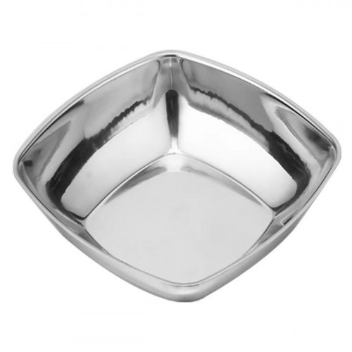 Ravier carré argent inox 12,2 cm Inox Plastorex