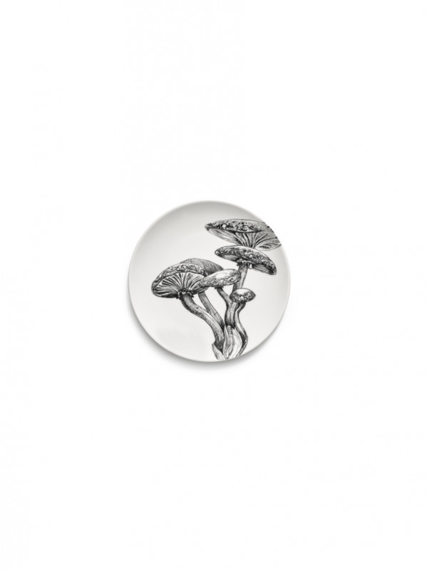 Assiette à pain rond MUSHROOMS porcelaine Ø 12 cm Unity Serax