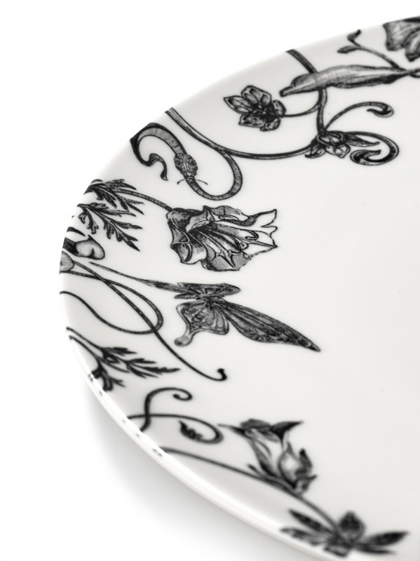Assiette coupe plate rond FLORAL FANTASY porcelaine Ø 23,5 cm Unity Serax