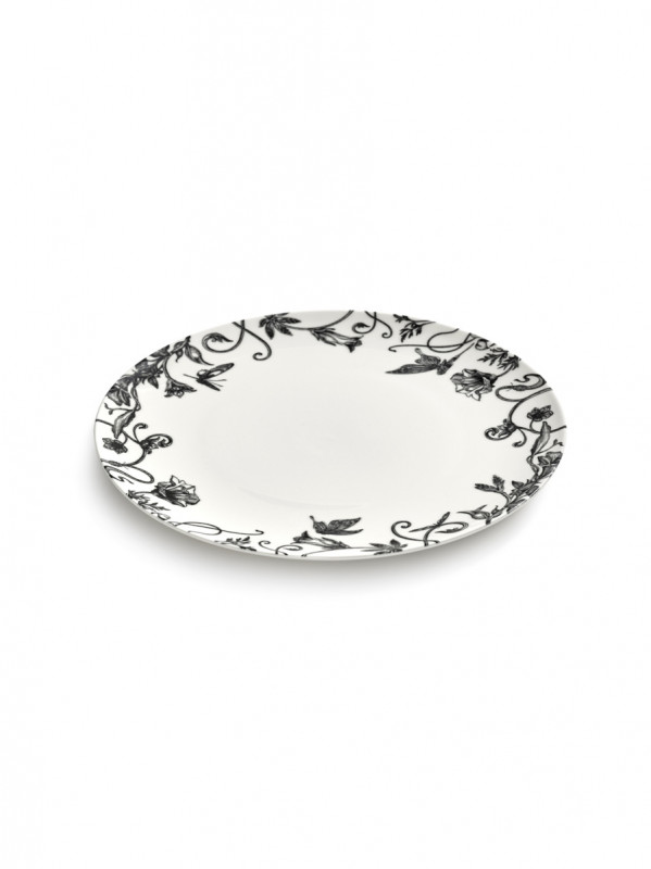 Assiette coupe plate rond FLORAL FANTASY porcelaine Ø 23,5 cm Unity Serax