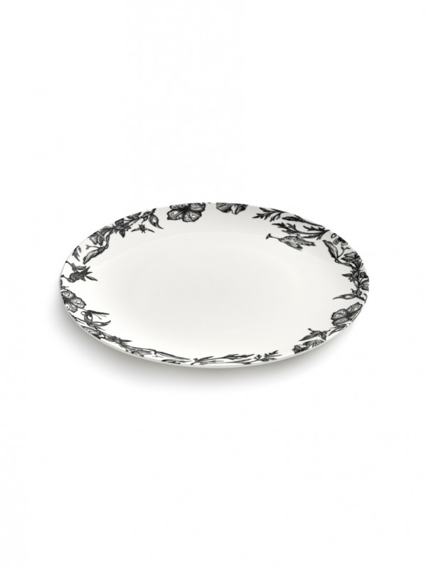 Assiette coupe plate rond ENCHANTED GARDEN porcelaine Ø 23,5 cm Unity Serax