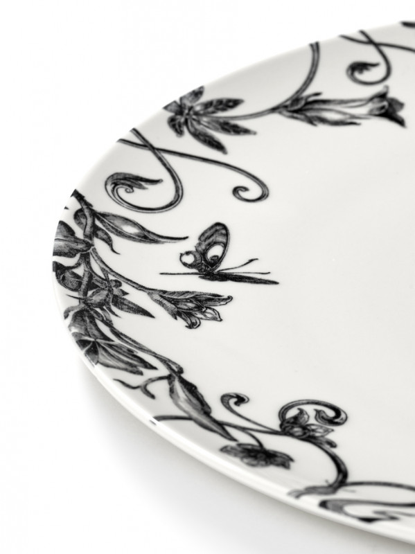 Assiette coupe plate rond FLORAL FANTASY porcelaine Ø 27 cm Unity Serax