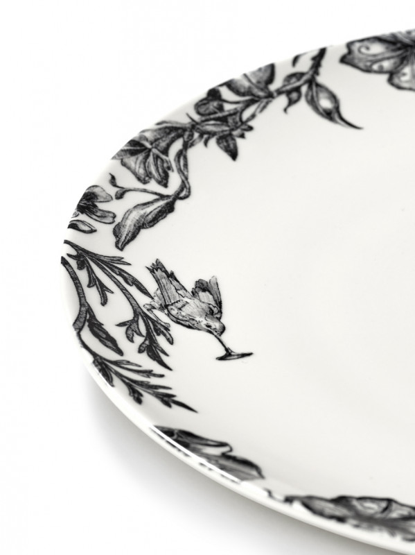 Assiette coupe plate rond ENCHANTED GARDEN porcelaine Ø 27 cm Unity Serax