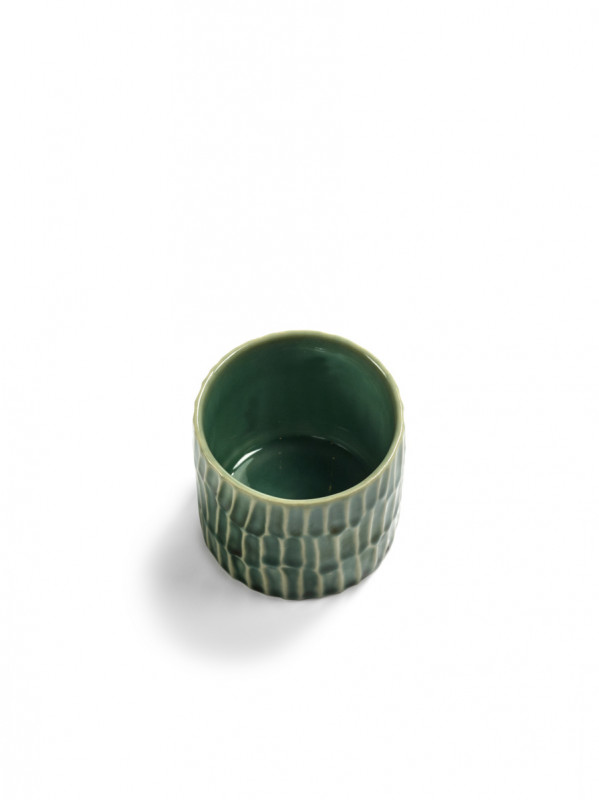 Bol rond vert grès émaillé 6,5 cm Ø 6,5 cm Verde Lanza Serax