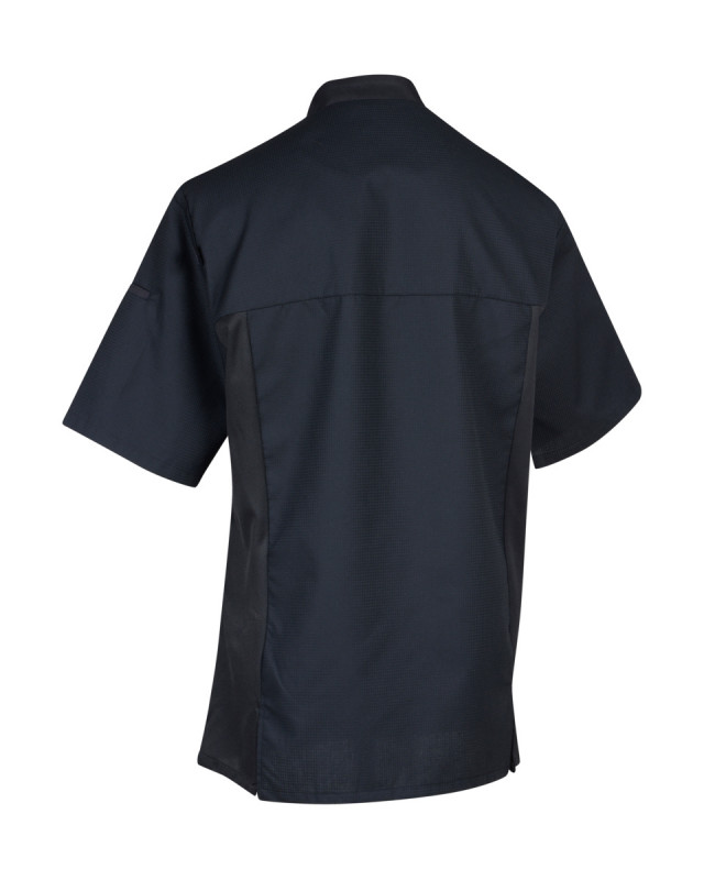 Veste de cuisine manches courtes noir T3 Siaka Robur