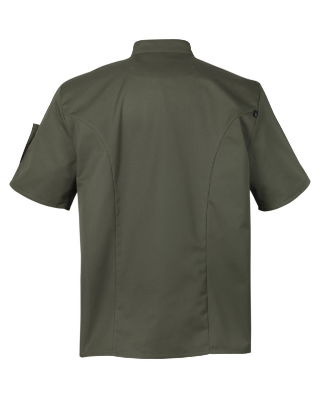Veste de cuisine manches courtes kaki T5 Nero Robur