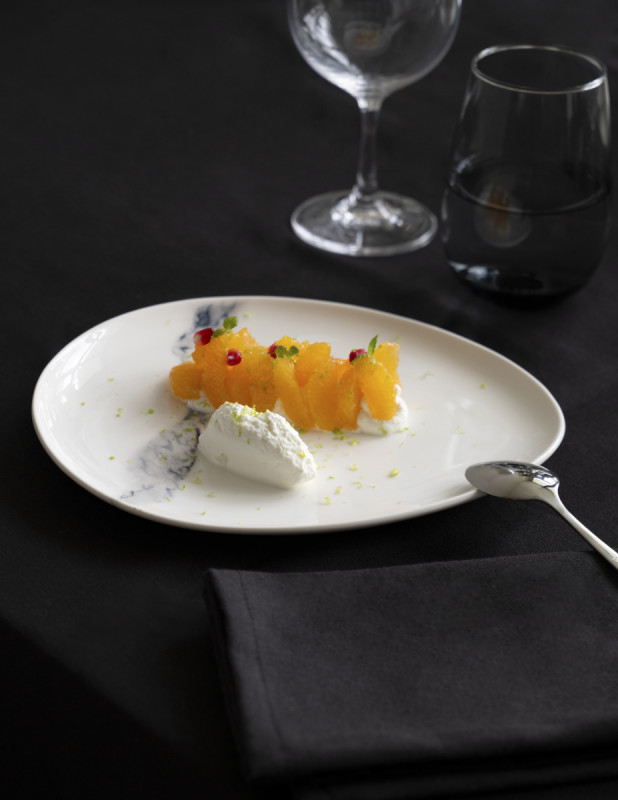 Assiette coupe creuse blanc porcelaine Ø 23 cm Silk Accolade