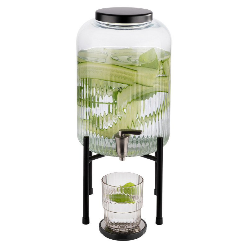 Distributeur à boisson inox noir Ø 20 cm 45 cm 7 L Industrial Aps