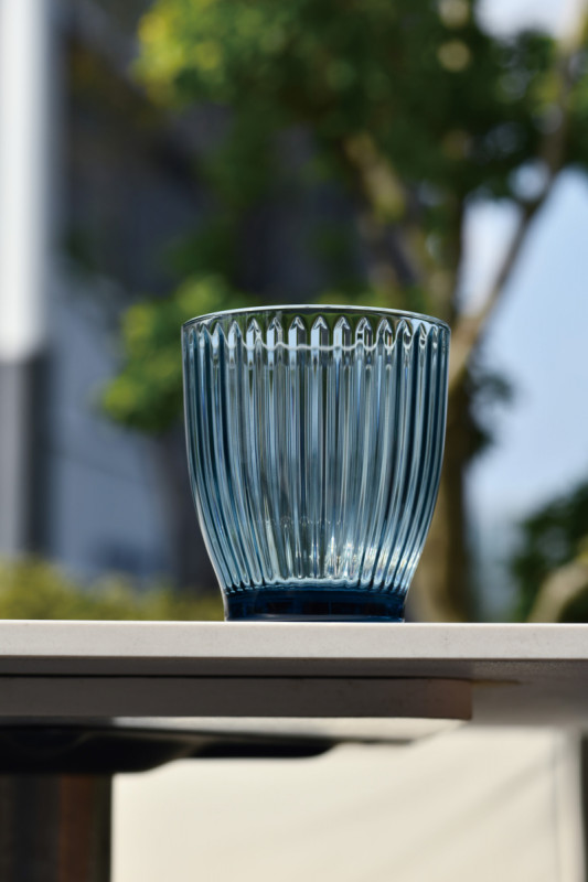 Gobelet forme basse bleu nuit verre 34 cl Silo Pro.mundi