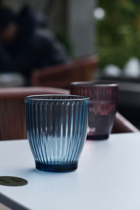 Gobelet forme basse bleu nuit verre 34 cl Silo Pro.mundi