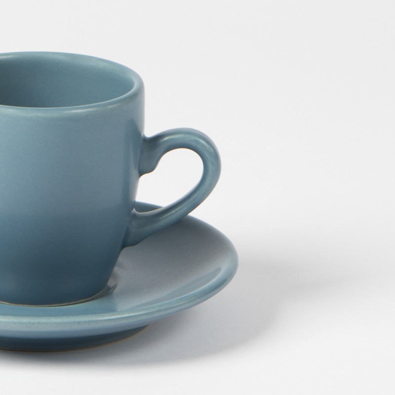 Tasse à café rond bleu Grès 11 cl Ø 6,4 cm Pulse Essentials Collection