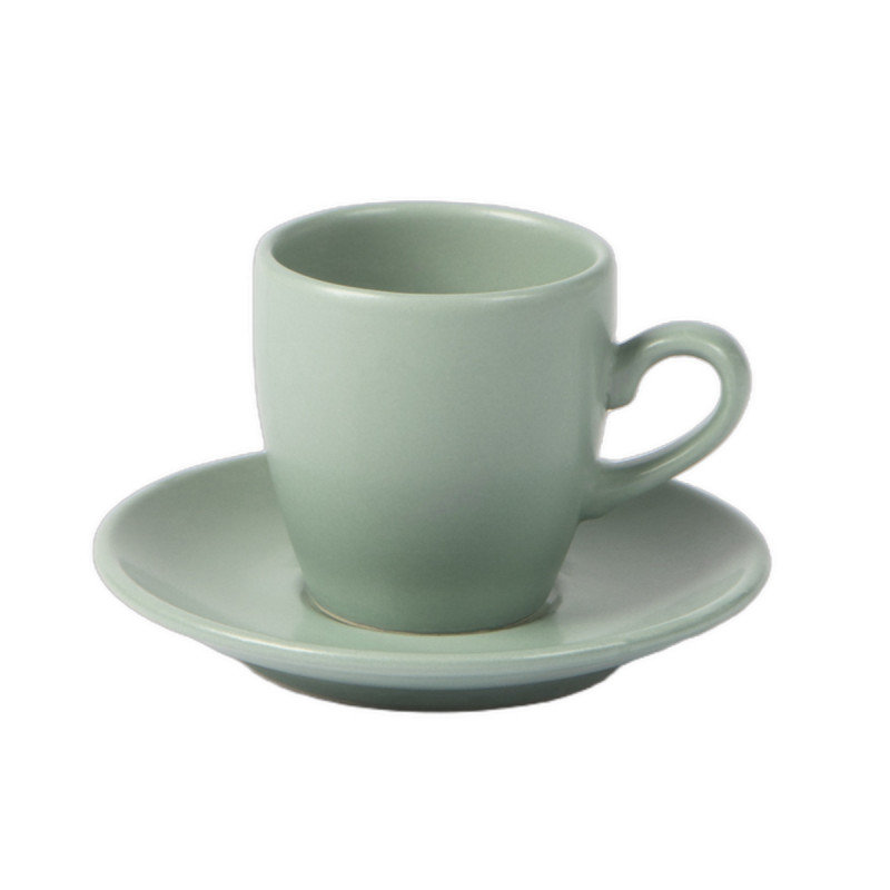 Tasse à café rond vert Grès 11 cl Ø 6,4 cm Pulse Essentials Collection