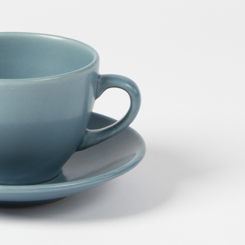 Tasse à thé rond bleu Grès 21,5 cl Ø 9,2 cm Pulse Essentials Collection