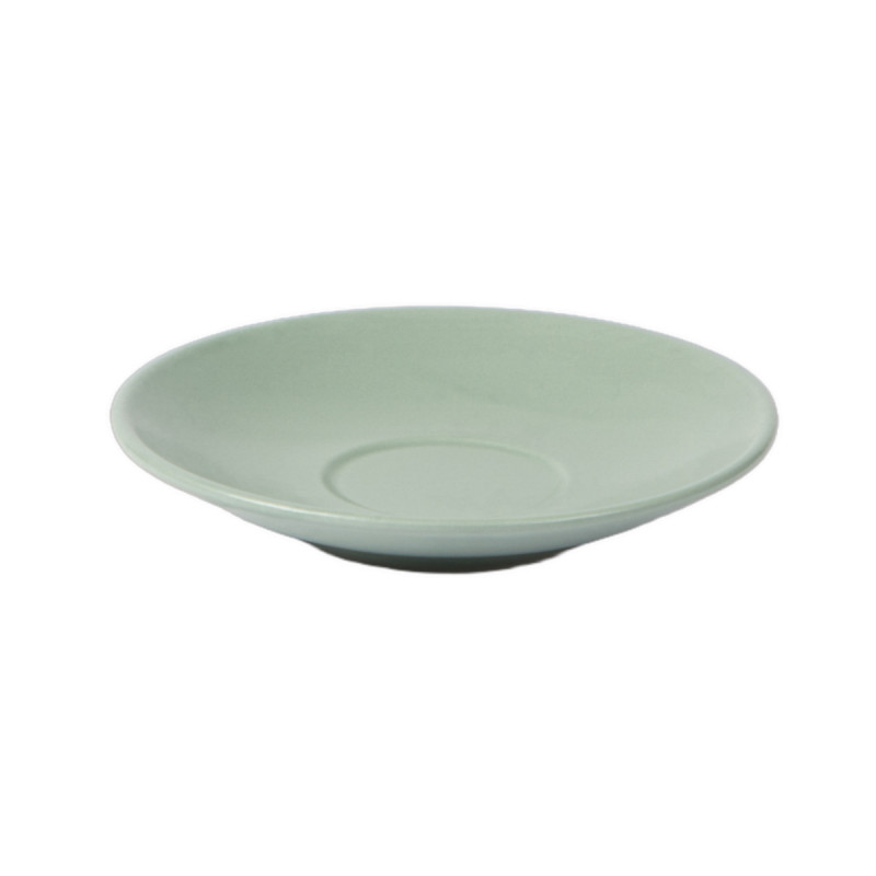 Sous tasse à thé rond vert Grès Ø 14 cm Pulse Essentials Collection