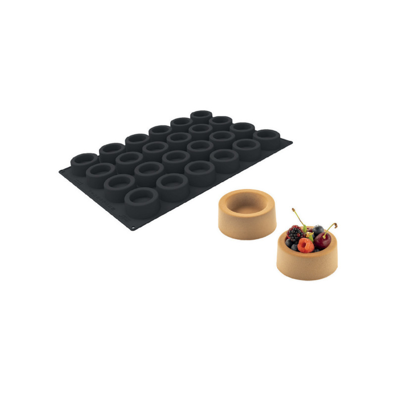 Plaque 24 savarins ronds silicone Pâtissier 60x40x3,5 cm
