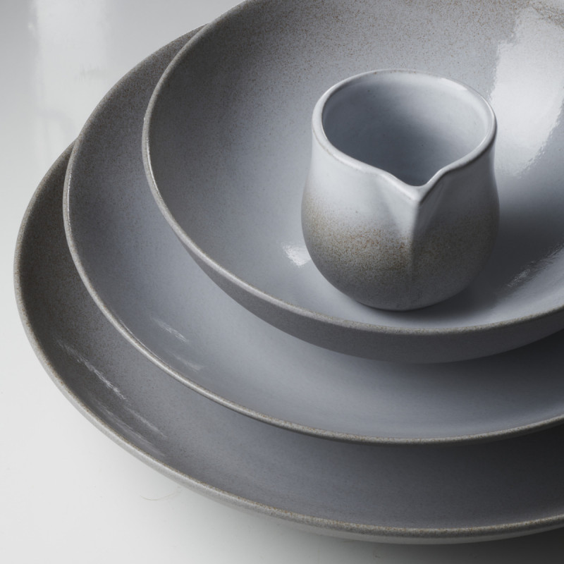 Crémier rond blanc cumulus porcelaine culinaire 10 cl Ø 7 cm No.w2 Revol