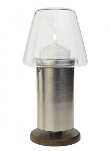 Photophore droit Wood Ø 9,5 cm 19 cm Imperial Candola