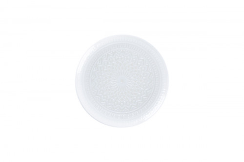 Assiette coupe plate rond blanc porcelaine Ø 21 cm Céleste Rak