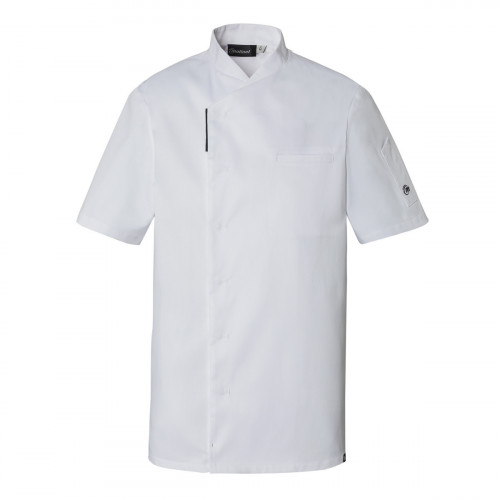 Veste de cuisine manches courtes blanc T1 Reko Molinel
