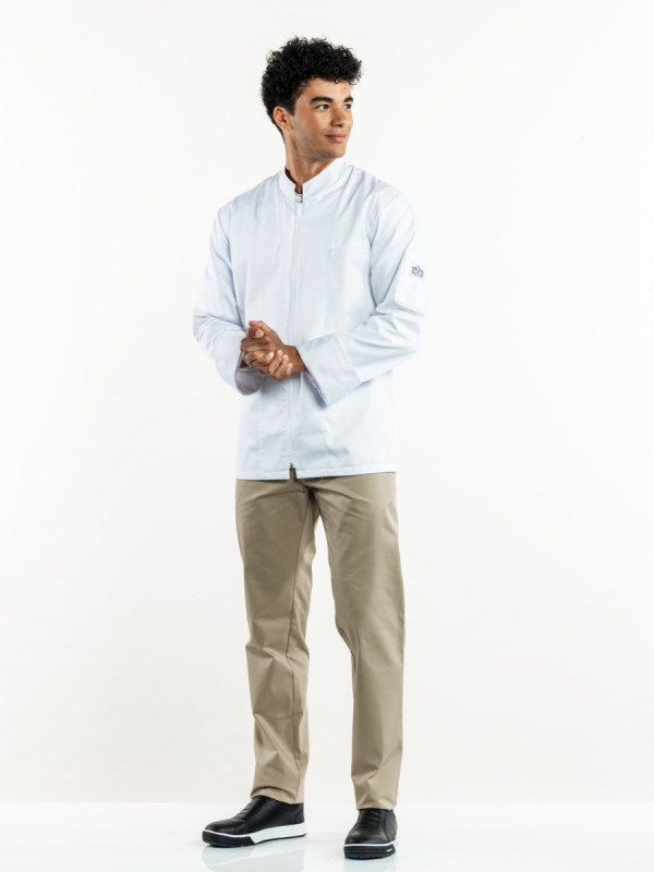 Pantalon de cuisine beige 56 Sabbia Chaud Devant