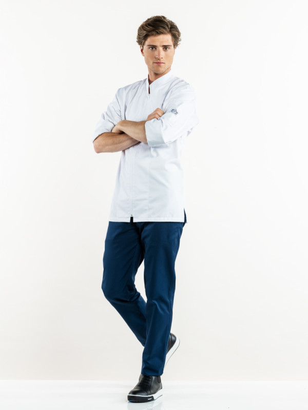 Pantalon de cuisine bleu marine 42 Marino Chaud Devant