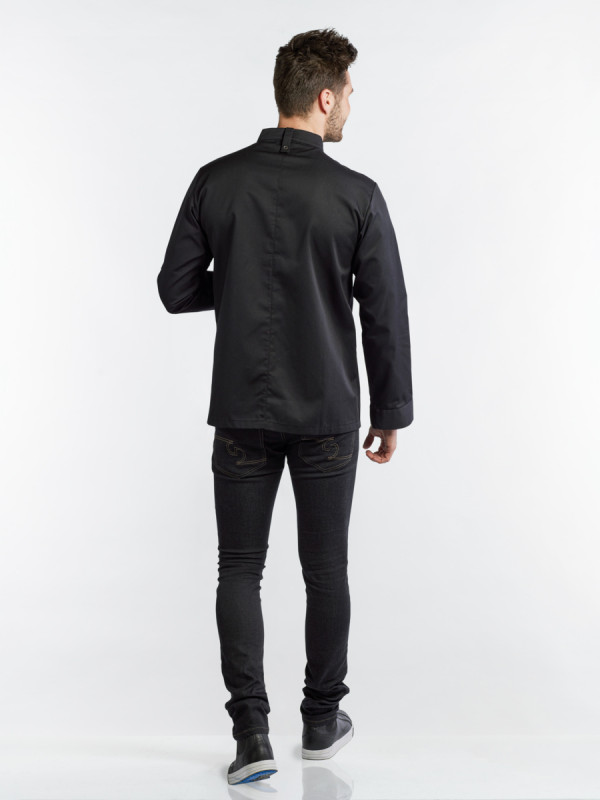 Veste de cuisine manches longues noir 5XL Sabor Chaud Devant