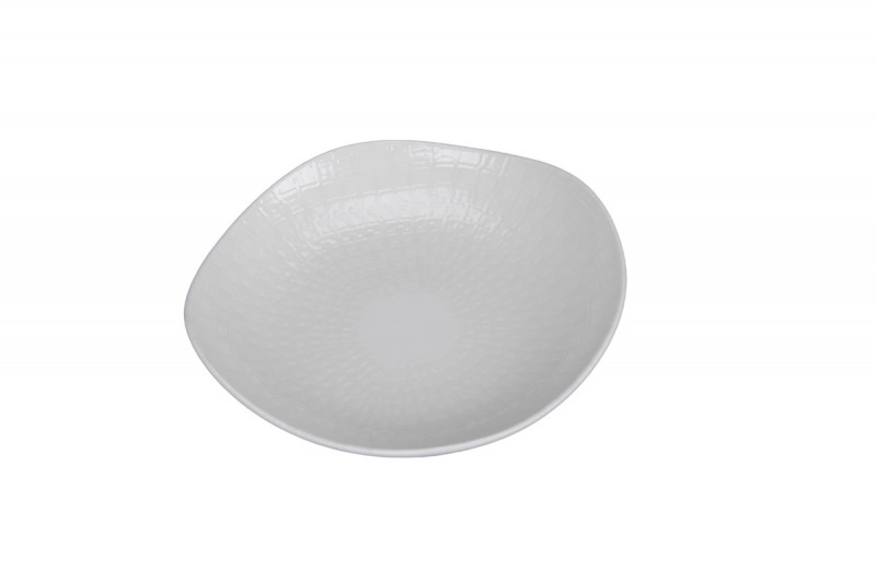 Assiette creuse organique Nuance porcelaine vitrifiée Ø 17 cm Between Rak
