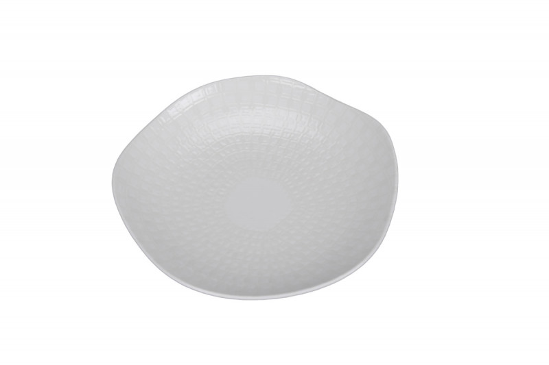 Assiette creuse organique Nuance porcelaine vitrifiée Ø 21 cm Between Rak