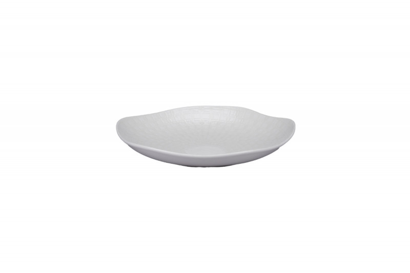 Assiette creuse organique Nuance porcelaine vitrifiée Ø 21 cm Between Rak