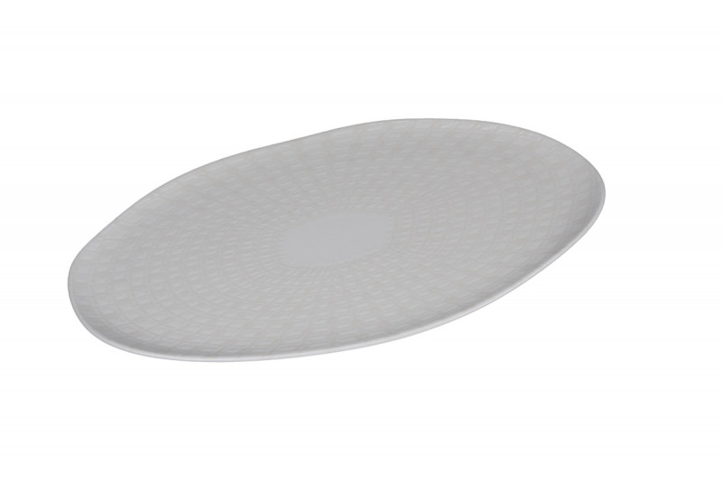 Assiette plate organique Nuance porcelaine vitrifiée Ø 32 cm Between Rak