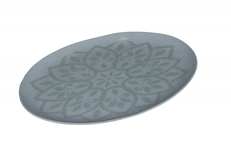 Assiette plate organique Earth porcelaine vitrifiée Ø 34 cm Between Colored Rak