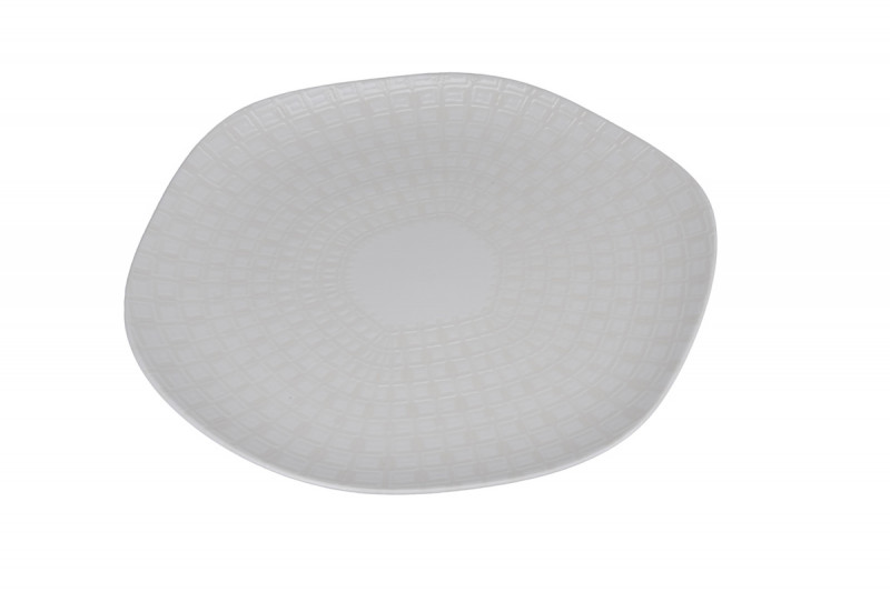Assiette plate organique Nuance porcelaine vitrifiée Ø 30 cm Between Rak