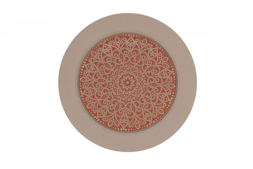 Assiette avec cloche rond Damask porcelaine vitrifiée Ø 19,8 cm Rihla Rak