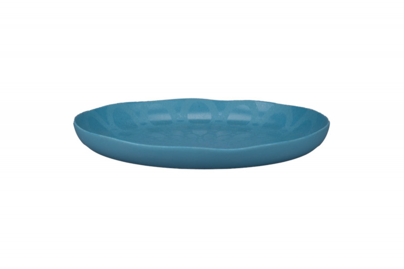 Plat organique Water porcelaine vitrifiée Ø 30 cm Between Colored Rak