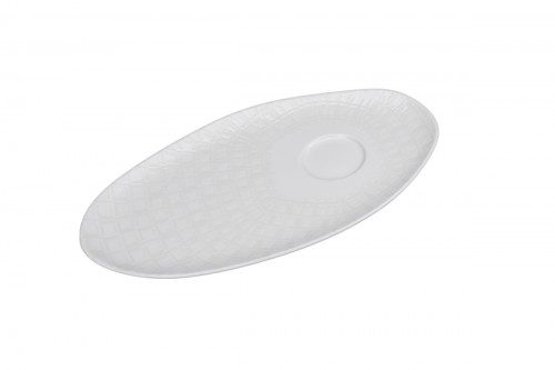 Sous tasse organique Nuance porcelaine vitrifiée Ø 25 cm Between Rak