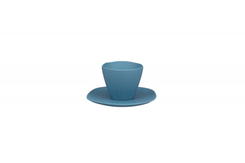 Sous tasse organique Water porcelaine vitrifiée Ø 14 cm Between Colored Rak