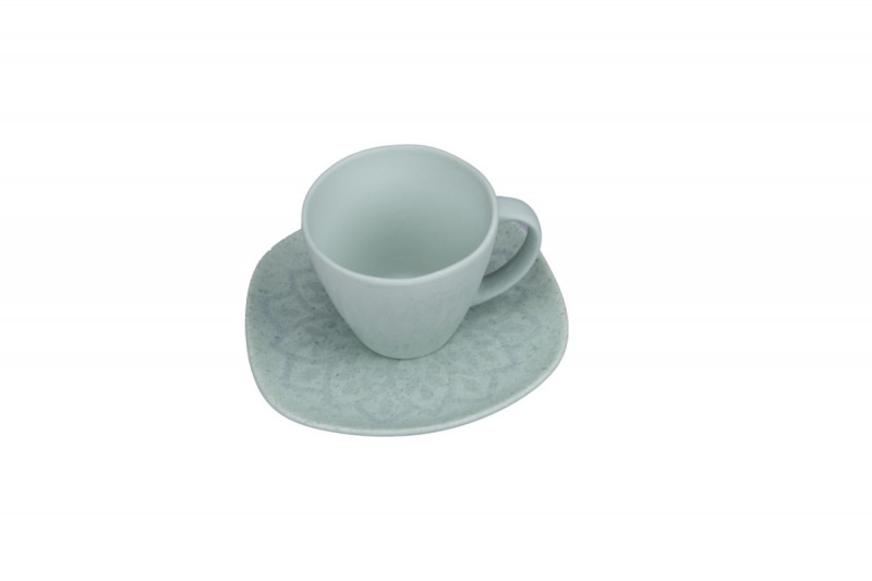Sous tasse organique Space porcelaine vitrifiée Ø 14 cm Between Colored Rak