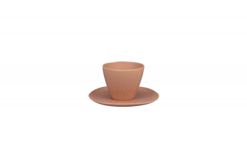 Sous tasse organique Fire porcelaine vitrifiée Ø 14 cm Between Colored Rak