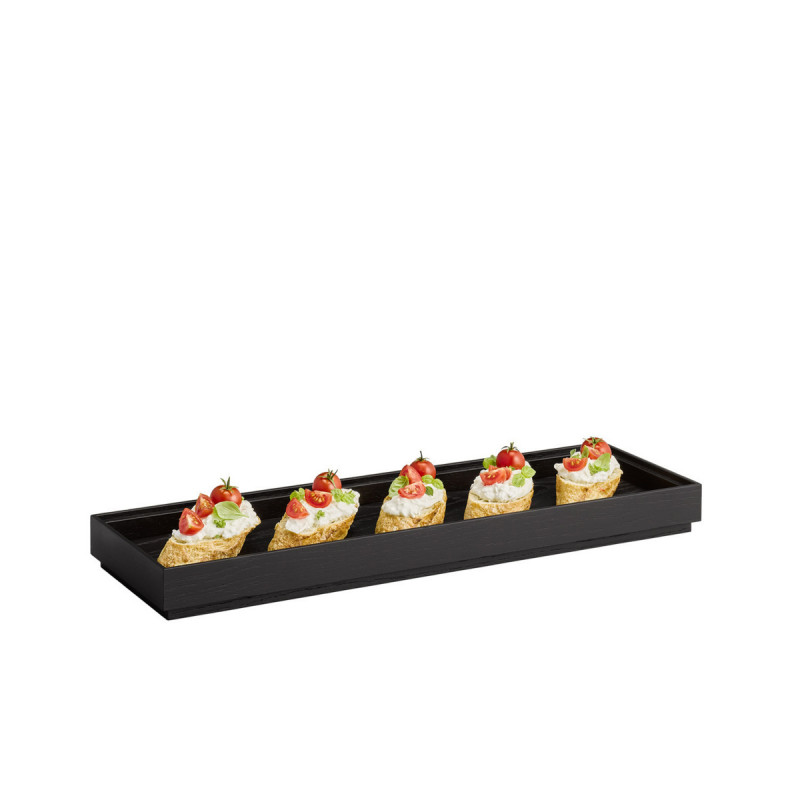 Caisse gn2/4 bois noir 53x16,2x4,5 cm Valo Aps