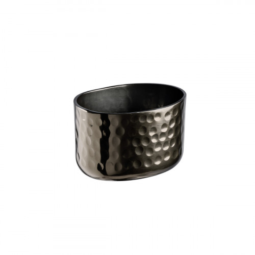 Corbeille martelée noir aluminium 8,5x6,5x5,5 cm Craft Aps
